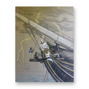 20. Study for HMS Implacable in an Electrical Storm. 2022. - Portada
